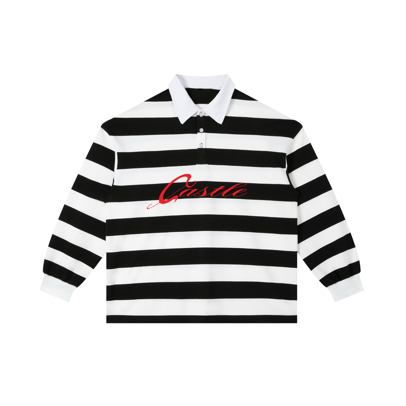 Color Block Stripe Polo Shirt